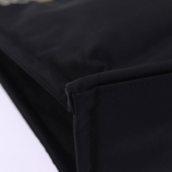 BURBERRY Nova Check Blue Label Hand Bag Nylon Beige Black Auth mr258 - Picture 12 of 16